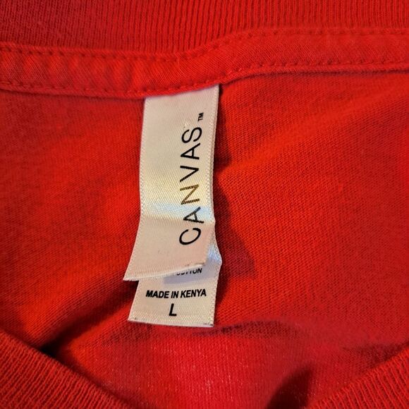 Rock n Roll T-Shirt by Canvass Graphic Design Front and Back Size Large - Picture 6 of 15